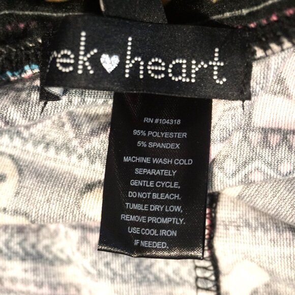 Derek Heart Velour Black Gingerbread Men Legging Pants Junior’s Large - Picture 5 of 5